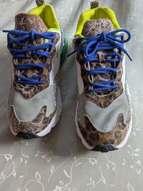 Cape Robin colorful beaver women's glitter fashion platform sneaker,sz 8.5